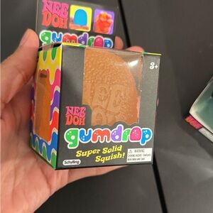 NeeDoh Gumdrop Super Solid Squish! - Orange